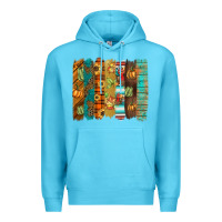 Ocean Blue thanksgiving brushstroke Premium Hoodie - BarkalooDesign