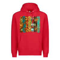 Red thanksgiving brushstroke Premium Hoodie - BarkalooDesign