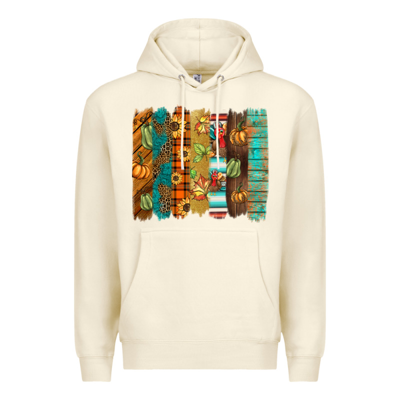 Thanksgiving Brushstroke Premium Hoodie by BarkalooDesign | Teevron