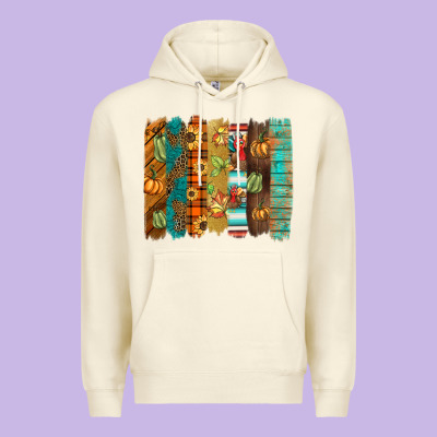 Thanksgiving Brushstroke Premium Hoodie Designed By Barkaloodesign