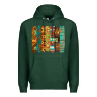 Sports Green thanksgiving brushstroke Premium Hoodie - BarkalooDesign