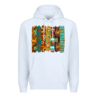 White thanksgiving brushstroke Premium Hoodie - BarkalooDesign