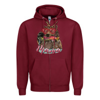 Burgundy mother's day mama bear wıth bandana and glasses Zipper Hoodie - RanaPortraitStore