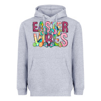 Heather Grey Easter vibes Easter Day Heavyweight Hoodie - Neo Western