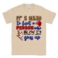 Mushroom It's Hard To Beat A Person Who Never Gives Up Classic Tee - BundleAndBundleShop