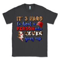 Smoke It's Hard To Beat A Person Who Never Gives Up Classic Tee - BundleAndBundleShop