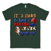 Sports Green It's Hard To Beat A Person Who Never Gives Up Classic Tee - BundleAndBundleShop