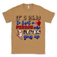 Toasted Coconut It's Hard To Beat A Person Who Never Gives Up Classic Tee - BundleAndBundleShop
