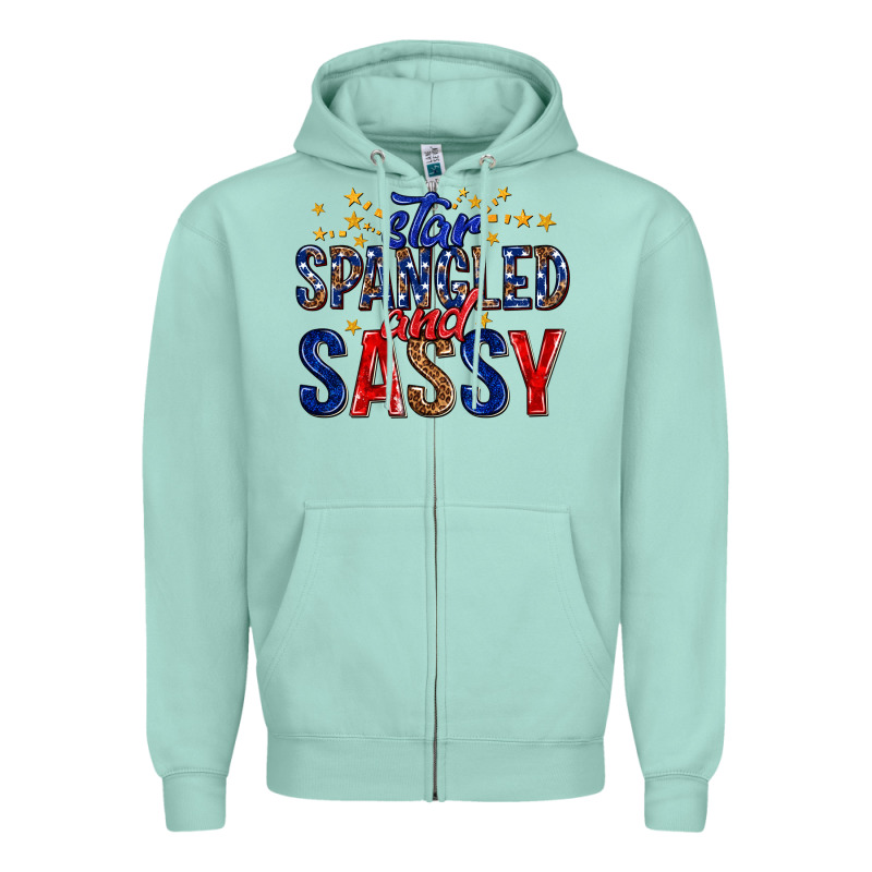 Star Spangled And Sassy Billie Wilder Zipper Hoodie by texasbilliewilder | Teevron