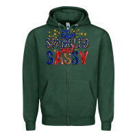 Sports Green star spangled and sassy billie wilder Zipper Hoodie - texasbilliewilder