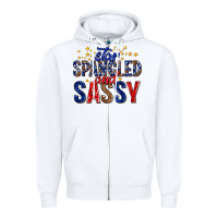 White star spangled and sassy billie wilder Zipper Hoodie - texasbilliewilder