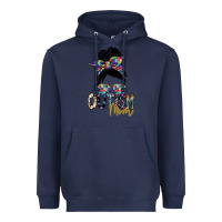 Navy autism mom Heavyweight Hoodie - SublimationCraftShop