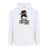 White autism mom Heavyweight Hoodie - SublimationCraftShop