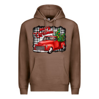Chestnut merry christmas red truck christmas trees Premium Hoodie - Jasminsmagicworld