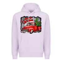 Lilac merry christmas red truck christmas trees Premium Hoodie - Jasminsmagicworld