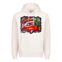 Pale Pink merry christmas red truck christmas trees Premium Hoodie - Jasminsmagicworld