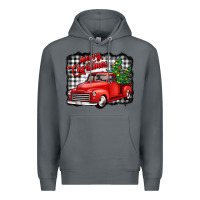 Rock merry christmas red truck christmas trees Premium Hoodie - Jasminsmagicworld