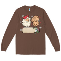 Chestnut custom milk and cookies with santa Long Sleeve Tee - MaliasSmallBusiness