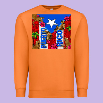 Puerto Rico Coqui Leopard Premium Sweatshirt Designed By Adodesignshop