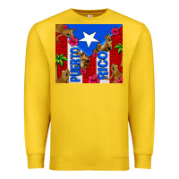Lemon puerto rico coqui leopard Premium Sweatshirt - AdoDesignShop