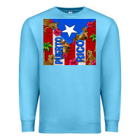 Ocean Blue puerto rico coqui leopard Premium Sweatshirt - AdoDesignShop