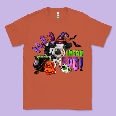 Moo I Mean Boo Baby Cow Classic Tee Designed By Ranaportraitstore