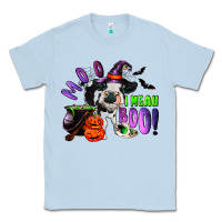Dusty Blue Moo I Mean Boo Baby Cow Classic Tee - RanaPortraitStore