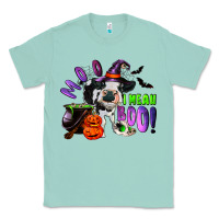Seafoam Moo I Mean Boo Baby Cow Classic Tee - RanaPortraitStore