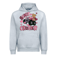 Heather Grey heart crusher Urban Hoodie - MaliasSmallBusiness
