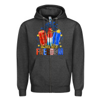 Charcoal Heather tastes like freedom popsicles billie wilder Zipper Hoodie - texasbilliewilder