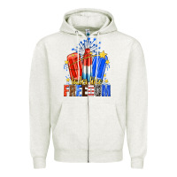 Oatmeal Heather tastes like freedom popsicles billie wilder Zipper Hoodie - texasbilliewilder