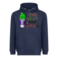 Navy this witch needs coffee Heavyweight Hoodie - CowhideDigitalArt
