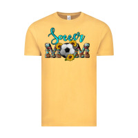 Vintage Mustard western leopard cowhide sunflowers  glitter mom soccer Vintage Tee - Artiststas