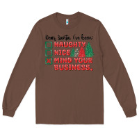 Chestnut dear santa ive been Long Sleeve Tee - MaliasSmallBusiness