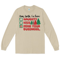 Mushroom dear santa ive been Long Sleeve Tee - MaliasSmallBusiness