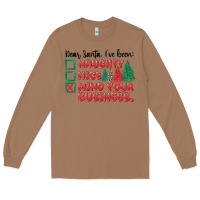 Toasted Coconut dear santa ive been Long Sleeve Tee - MaliasSmallBusiness