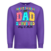 Purple forget the grad mom survived class of 2024 Premium Sweatshirt - JahusDesignShop