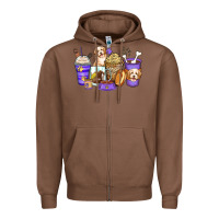 Chestnut havanese terrier coffee cups Zipper Hoodie - Zillion Design Studio
