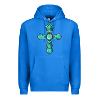 True Royal western turquoise gemstone cross Premium Hoodie - BarkalooDesign