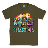 Army Green the future of the world is in my classroom Classic Tee - Zillion Design Studio