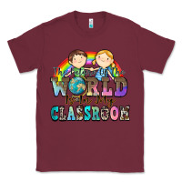 Burgundy the future of the world is in my classroom Classic Tee - Zillion Design Studio