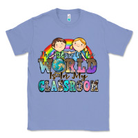 Colony Blue the future of the world is in my classroom Classic Tee - Zillion Design Studio