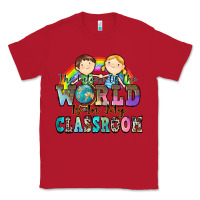 Red the future of the world is in my classroom Classic Tee - Zillion Design Studio