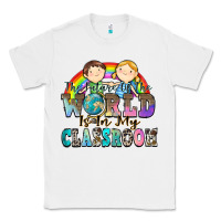 White the future of the world is in my classroom Classic Tee - Zillion Design Studio