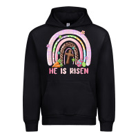 Black he is risen easter rainbow Urban Hoodie - MaliasSmallBusiness
