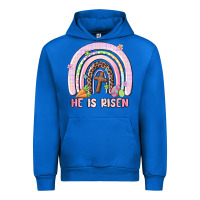 Cobalt he is risen easter rainbow Urban Hoodie - MaliasSmallBusiness