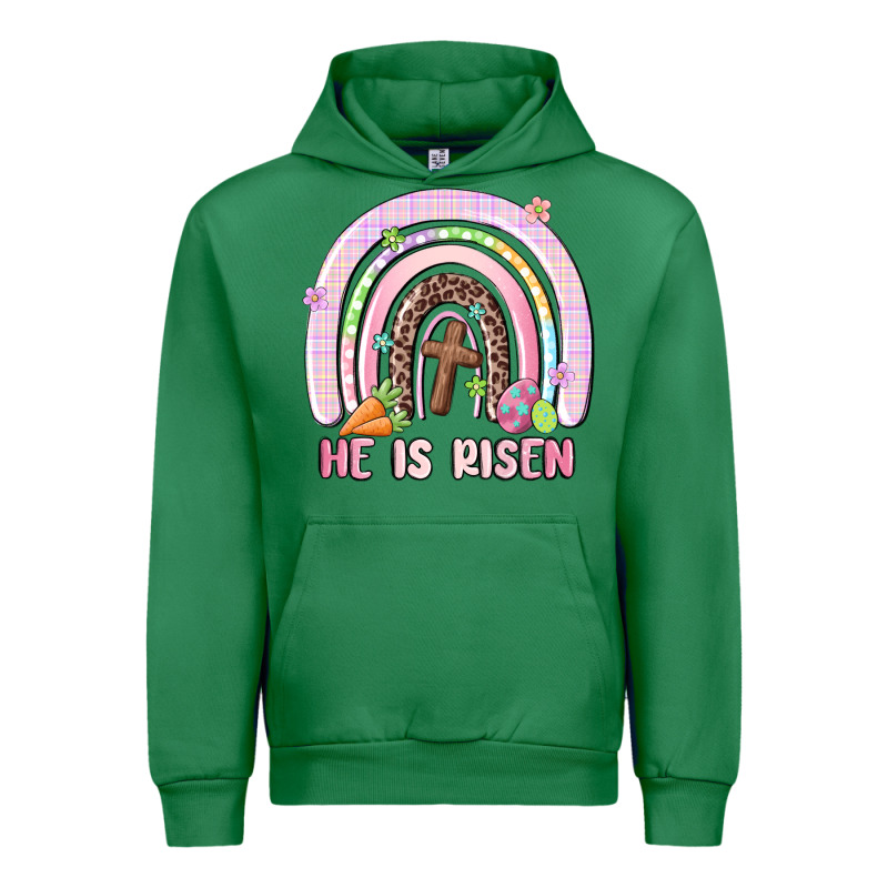 He Is Risen Easter Rainbow Urban Hoodie by MaliasSmallBusiness | Teevron