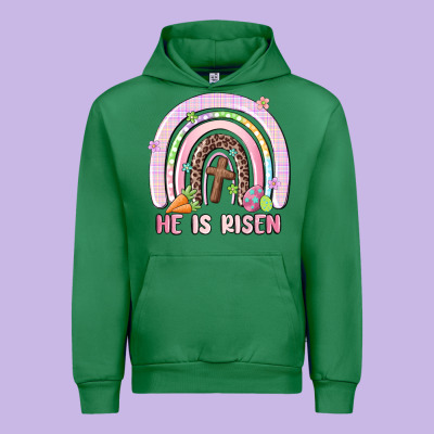He Is Risen Easter Rainbow Urban Hoodie Designed By Maliassmallbusiness