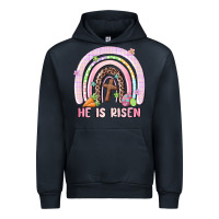 Navy he is risen easter rainbow Urban Hoodie - MaliasSmallBusiness