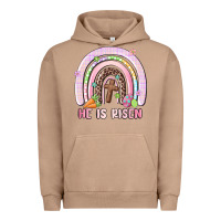 Pigment Burro he is risen easter rainbow Urban Hoodie - MaliasSmallBusiness